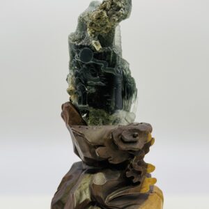 綠幽靈原礦精雕擺件